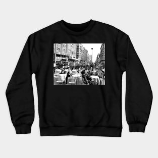 Vintage Cafe on C. San Antonio Madrid Spain Crewneck Sweatshirt